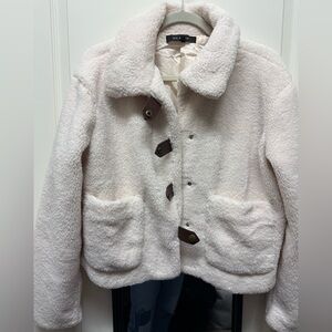 Blu Pepper Cream Teddy Jacket